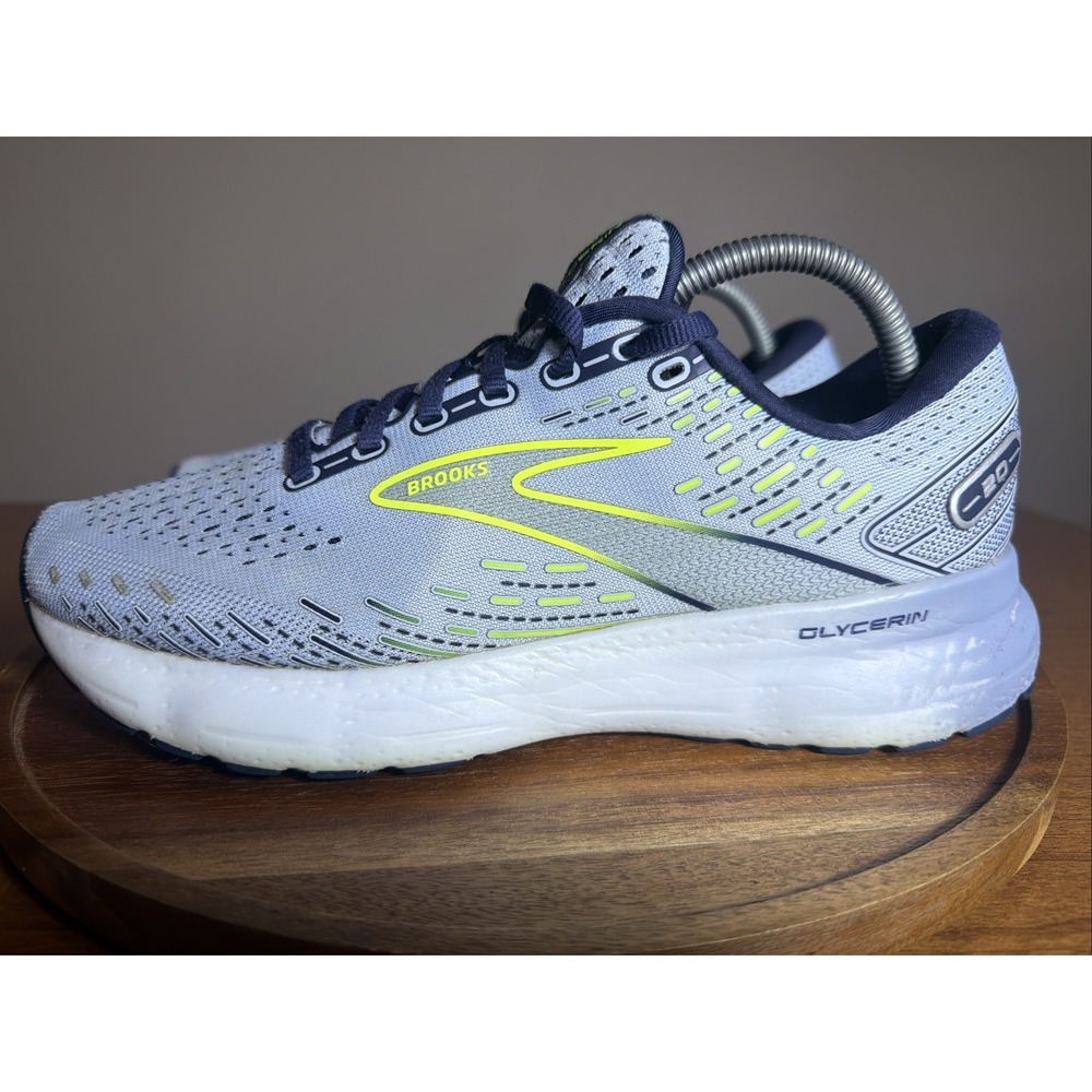 Brooks Glycerin 20 Womens 10.5 Blue White Running Shoes Sneakers 1203691B478